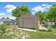 Detached single-car garage with a chain link fence at 901 King St, Denver, CO 80204