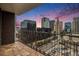 Balcony view of the cityscape at sunset at 1020 15Th St # 15G, Denver, CO 80202