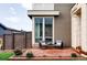 Relaxing patio with seating area and modern chairs at 9385 E 58Th Dr, Denver, CO 80238