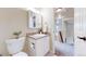 Half bathroom featuring a sink and medicine cabinet at 11301 Vernon Way, Parker, CO 80134