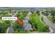 Aerial view of a residential property with neat landscaping and a fenced-in backyard, offering curb appeal at 11301 Vernon Way, Parker, CO 80134
