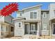 Charming two-story home with stone accents, a covered porch and a 'coming soon' sign in the front yard at 5278 Warrior St, Frederick, CO 80504