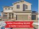 Charming two-story home with a two car garage, covered porch, and neutral siding against a blue sky at 42367 Glen Abbey Dr, Elizabeth, CO 80107