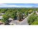 Aerial view of neighborhood with mature trees and tree-lined streets on a sunny day at 2117 S Balsam Ct, Lakewood, CO 80227