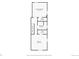 Detailed floor plan showcasing layout of second floor featuring room dimensions at 1612 N High St, Denver, CO 80218