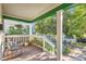 Inviting covered porch area with seating, ideal for enjoying the outdoors and neighborhood views at 1612 N High St, Denver, CO 80218