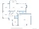 Detailed first floor plan with measurements of the living spaces including the kitchen and garage at 17490 W 67Th Ave, Arvada, CO 80007