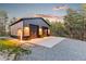 Modern detached garage with two bays and ample parking space at 5090 S Perry Park, Sedalia, CO 80135