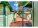 Brick patio and green siding in the backyard at 1669 S Uvalda St, Aurora, CO 80012