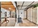 Spacious basement with wood stove, and walk-out access to the yard at 1669 S Uvalda St, Aurora, CO 80012