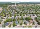 Aerial view of neighborhood with views of Laredo Middle School and Smoky Hill High School at 16177 E Prentice Pl, Centennial, CO 80015