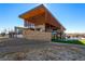 Modern community center with stone and wood accents at 4237 Ridgewalk Pt, Castle Rock, CO 80108