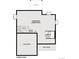 Floor plan displaying the lower level with an unfinished basement area, utility room and porch above at 1341 Loraine N Cir, Lafayette, CO 80026