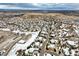 Aerial view highlighting home's location in the neighborhood at 1365 Gentry Pl, Castle Rock, CO 80104