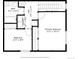 Second floor plan displaying two bedrooms, bathroom, laundry room, and primary bedroom with measurements at 8422 Everett Way # C, Arvada, CO 80005
