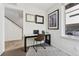 Cozy office featuring hardwood floors, neutral paint, and modern desk at 3414 W 18Th Ave, Denver, CO 80204