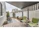 Cozy backyard patio with outdoor seating, string lights, and a well-manicured garden area perfect for relaxing at 3798 E 118Th Way, Thornton, CO 80233