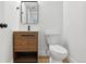 Modern bathroom with stylish vanity and a toilet at 9120 E Girard Ave # 12, Denver, CO 80231