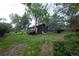 A well-maintained backyard offers green grass, mature trees and space for outdoor activities at 1703 W Weaver Ave, Littleton, CO 80120