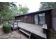 A spacious backyard deck perfect for entertaining or relaxing with direct access via sliding glass doors at 1703 W Weaver Ave, Littleton, CO 80120