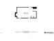 An overhead view of the floor plan of the Gathering Room and its measurements at 503 Lois Dr, Louisville, CO 80027