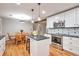 Beautiful kitchen with white cabinetry, a center island, and a dining area; great for gatherings at 503 Lois Dr, Louisville, CO 80027