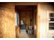 Interior view of a chicken coop with windows and storage for feed at 43400 Somerset Ct, Elizabeth, CO 80107