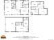 Detailed floor plan showcasing the layout of a multi-story home with total of 2701 sq. ft at 1055 Saddleback Dr, Evergreen, CO 80439