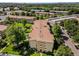 An aerial view of Windsor Gardens, featuring mature trees, parking, recreation, and well-maintained apartment buildings at 610 S Alton Way # 7C, Denver, CO 80247
