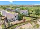 Aerial view showcases backyard with wood fencing and lush green space at 17464 Crestview Ct, Monument, CO 80132