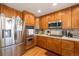 Spacious kitchen equipped with stainless steel appliances and ample counter space for cooking at 17464 Crestview Ct, Monument, CO 80132
