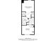 Floorplan showing the primary bedroom, bedroom, baths, walk-in closets, and hall at 9659 W Cornell Pl, Lakewood, CO 80227