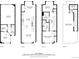 Detailed floorplan showcasing the room layout, dimensions, and spatial relationships of all floors in the house at 3830 Jason St # 4, Denver, CO 80211