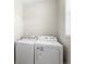 Laundry room with white washer and dryer at 3654 Penang Dr, Castle Rock, CO 80109