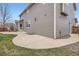 Exterior view of the backyard, patio, and side yard at 12185 S Grass River Trl, Parker, CO 80134