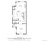 Detailed floor plan featuring living room, kitchen, dining area, and bath at 2741 Java Ct, Denver, CO 80211