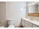 Bathroom features a single sink vanity and a standard toilet at 2215 E Geddes Ave # P08, Littleton, CO 80122