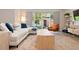 Comfortable living room with a large sliding glass door and stylish furnishings at 3103 S Cherokee St, Englewood, CO 80110