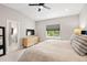 Spacious main bedroom with ensuite bathroom access at 3103 S Cherokee St, Englewood, CO 80110