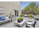 Backyard deck offering seating and a table for entertaining at 11029 Grouse Ct, Parker, CO 80134
