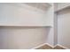 Walk-in closet with simple shelving, offering ample storage space and organization potential at 11029 Grouse Ct, Parker, CO 80134