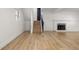 Finished basement area with a staircase and fireplace, perfect for entertaining guests at 18396 E Mexico Pl, Aurora, CO 80017