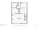 Basement floor plan featuring a Gathering room, bathroom, laundry room, and bedroom at 8862 E Amherst Dr # D, Denver, CO 80231