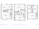 Detailed floor plan showcasing the layout and dimensions of the home's various rooms and levels at 8862 E Amherst Dr # D, Denver, CO 80231