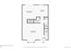 First floor plan featuring a living room, dining room, bathroom, and kitchen at 8862 E Amherst Dr # D, Denver, CO 80231