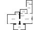 Detailed floor plan layout of a home, highlighting room dimensions and spatial relationships at 1581 N Ogden St, Denver, CO 80218