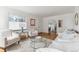 Cozy living room with hardwood floors, fireplace, and open layout at 1220 Magnolia St, Denver, CO 80220