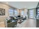Cozy living room features stylish decor, large windows, and ample natural light at 6864 Bryant Ct, Denver, CO 80221