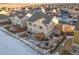 Aerial view of house, backyard, and neighborhood at 3140 S Nepal Way, Aurora, CO 80013