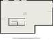 Floor plan of basement space including stairwell and total dimensions of the basement at 11422 W Cooper Ave, Littleton, CO 80127